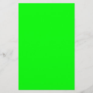 Neon green hex 00FF00 Stationery