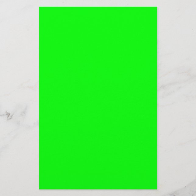 Neon green hex 00FF00 Stationery (Front)
