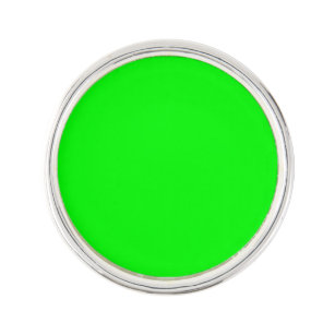 Neon green hex code 00FF00 Lapel Pin