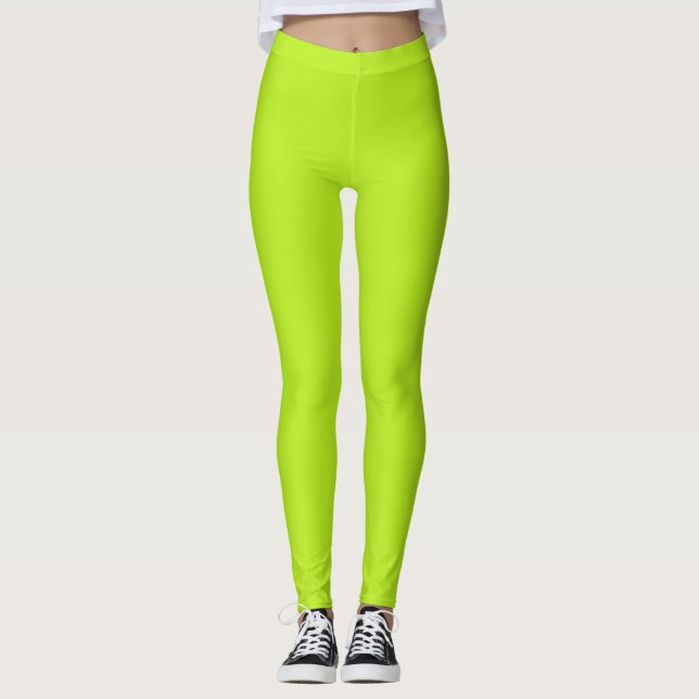 Neon green leggings (Front)