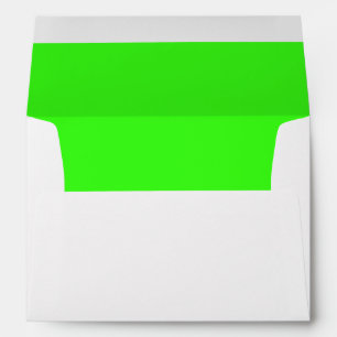 Neon Green Lined Envelope – Customisable