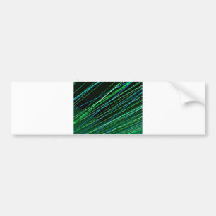 neon green lines bumper sticker