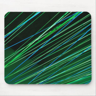 neon green lines mouse pad