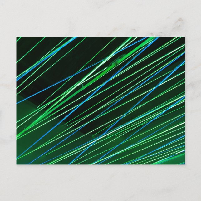 neon green lines postcard (Front)