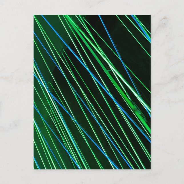 neon green lines postcard (Front)