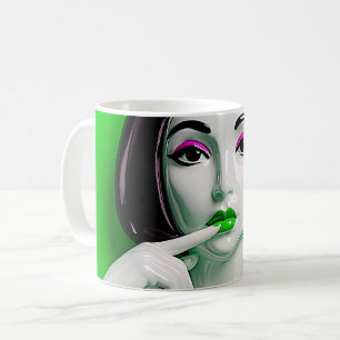 Neon Green Muse Coffee Mug