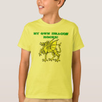 Neon Green MY OWN DRAGON ROCKS! Kid's T-Shirt