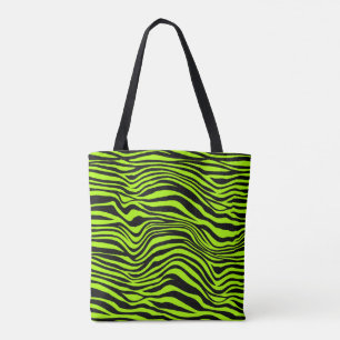 Neon Green Safari Tote Bag