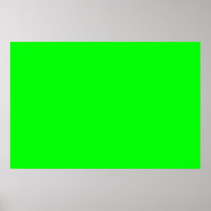 neon green screen, bright solid colour cool poster