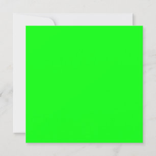 neon green screen, bright solid cool greeting card