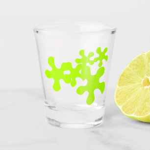 neon green slime fun shot glass