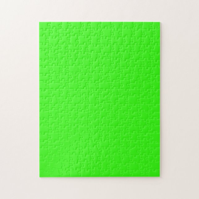 Neon Green Solid Color Jigsaw Puzzle (Vertical)