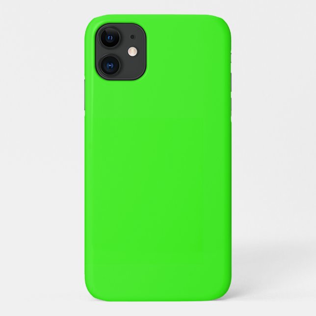 Neon Green Solid Colour  Case-Mate iPhone Case (Back)