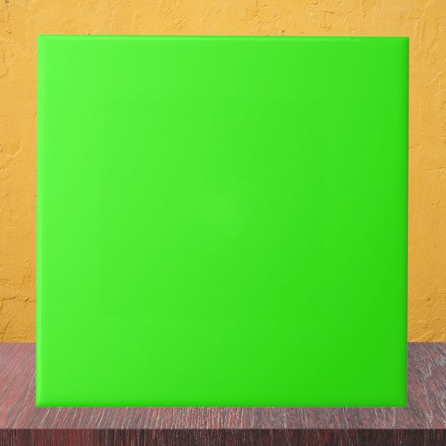 Neon Green Solid Colour Ceramic Tile (Creator Uploaded)