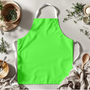 Neon Green Solid Colour   Classic Apron
