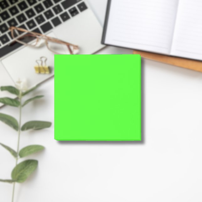 Neon Green Solid Colour | Classic Post-it Notes (Creator Uploaded)