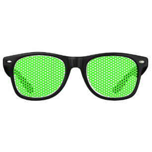 Neon Green Solid Colour   Classic Retro Sunglasses