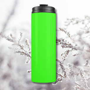 Neon Green Solid Colour Classic Thermal Tumbler