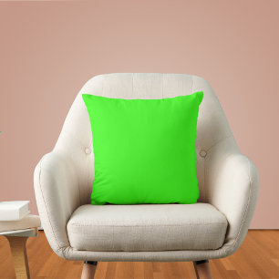 Neon Green Solid Colour Cushion