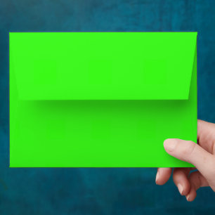 Neon Green Solid Colour  Envelope