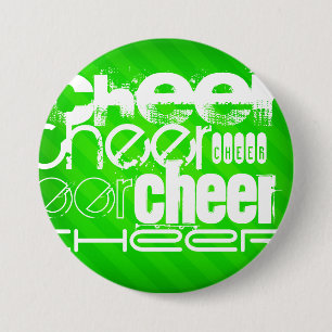 Neon Green Stripes 7.5 Cm Round Badge