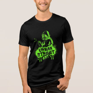 Neon Green Urban Street Art Graffiti Graphic  Tri-Blend Shirt