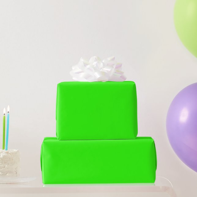 Neon Green Wrapping Paper (Party Gifts)