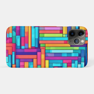 Neon Grid - Colourful Abstract Mosaic iPhone 11 Pro Case