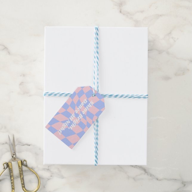 Neon Groovy Disco Gift Tags (With Twine)