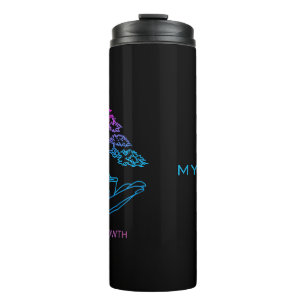 Neon Growth Bonsai Personalised Aesthetic Coffee Thermal Tumbler