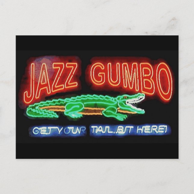 Neon Gumbo Postcard (Front)