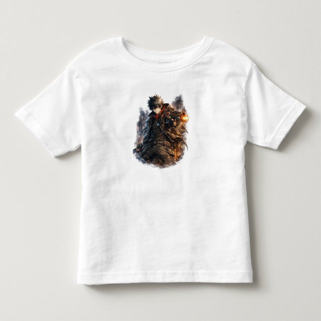 Neon Gunslinger Fiery Skies Toddler T-Shirt (Front)