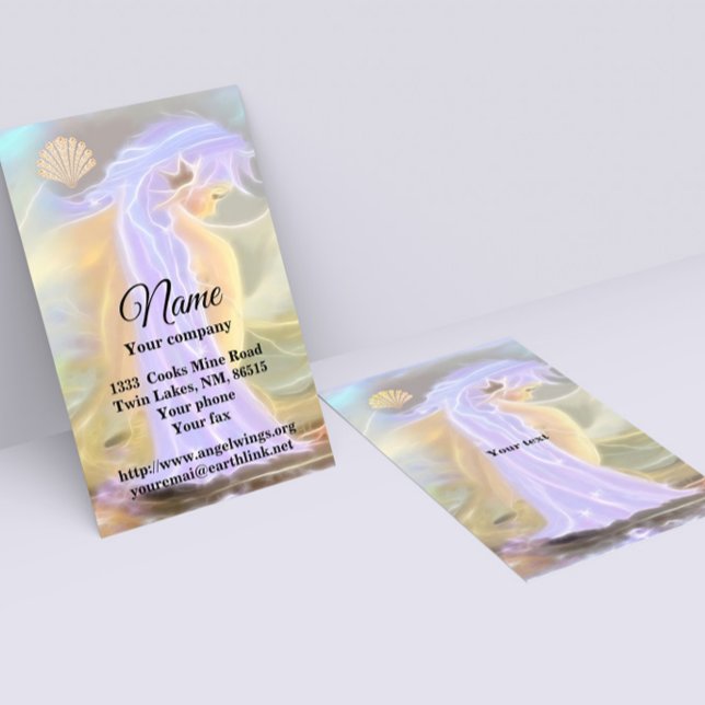 Neon Haired Mermaid Business Card (Creator Uploaded)