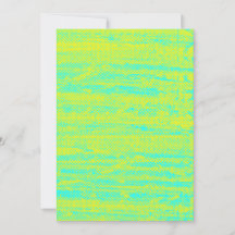 Neon Halftone Grunge Blank Card