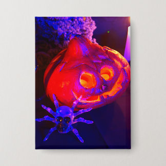 Neon Halloween pumpkins