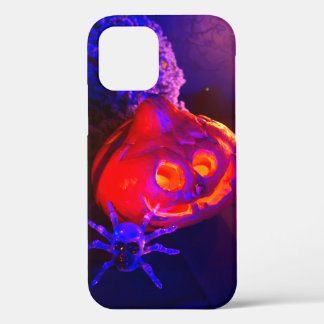 Neon Halloween pumpkins iPhone 12 Pro Case