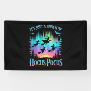 Neon Halloween Witches Png Banner