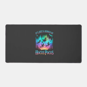 Neon Halloween Witches Png Desk Mat