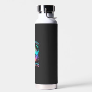 Neon Halloween Witches Png Water Bottle