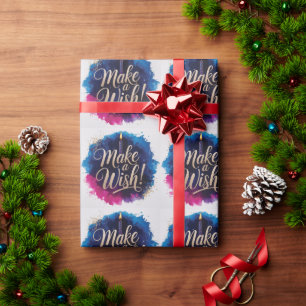 Neon Happy Birthday Design Wrapping Paper