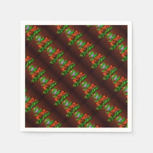 Neon Have A Very Merry Christmas Napkin