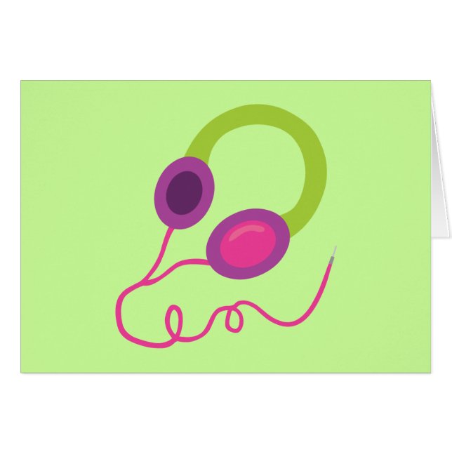 Neon Headphones (Front Horizontal)