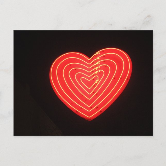 Neon Heart 2 Postcard (Front)