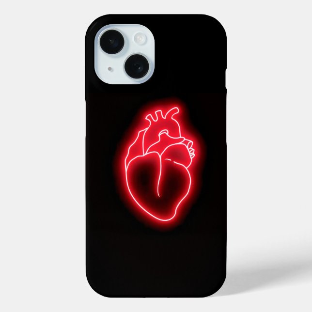 Neon Heart Case-Mate iPhone Case (Back)