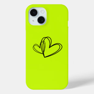 Neon Heart Phone Case Minimal Love Aesthetic Cov