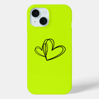 Neon Heart Phone Case | Minimal Love Aesthetic Cov