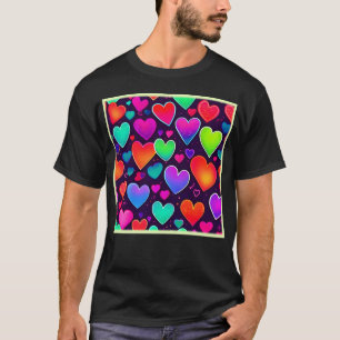 Neon Heart Symphony T-Shirt