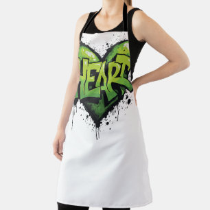 Neon Heartbeat Apron