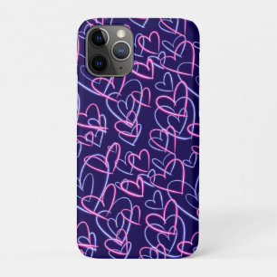 Neon Hearts iPhone 11 Pro Case