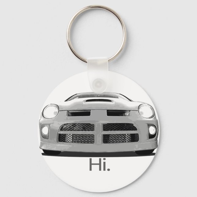 Neon "Hi." Key Ring (Front)